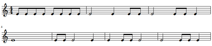 ritme dictee 2 - ritme oefenen