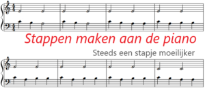 Bladmuziek - stappen maken