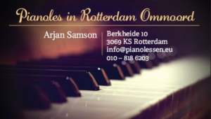 Pianoles in Rotterdam - Arjan Samson