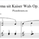 Kaiserwals bladmuziek piano eenvoudig
