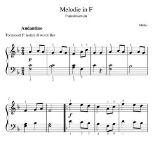 PIANOWERKEN Melodie in F