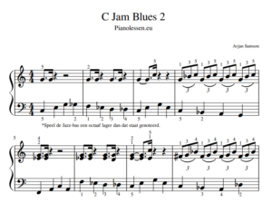 Blues C-JAM Piano pdf sheet