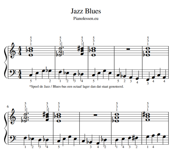 JAZZ BLUES piano PDF