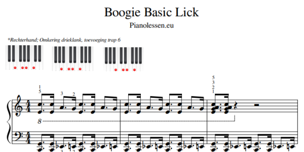 Boogie Woogie basic lick C