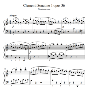 CLEMENTI SONATINE opus 36 no.1 (3 delen) PDF sheet