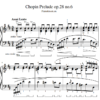 Chopin prelude 6 PDF sheet