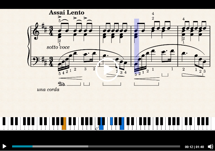 Chopin prelude 6 Video les