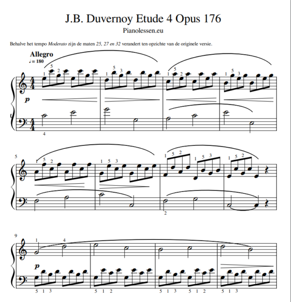 Duvernoy 4 Opus 176 PDF sheet