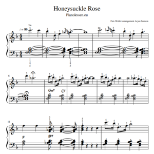 Honeysuckle Rose Bladmuziek PDF sheet