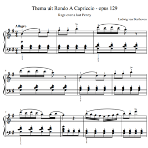 Rondo a Capriccio thema op.129