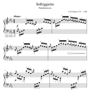 Solfeggietto bladmuziek PDF