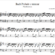 Bach Prelude c mineur bwv 999 music sheet