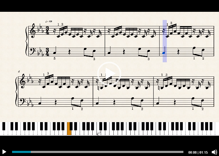 Bach Prelude c mineur bwv 999 Video