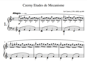 Czerny 30 etudes de Mecanisme Opus 849 Bladmuziek PDF