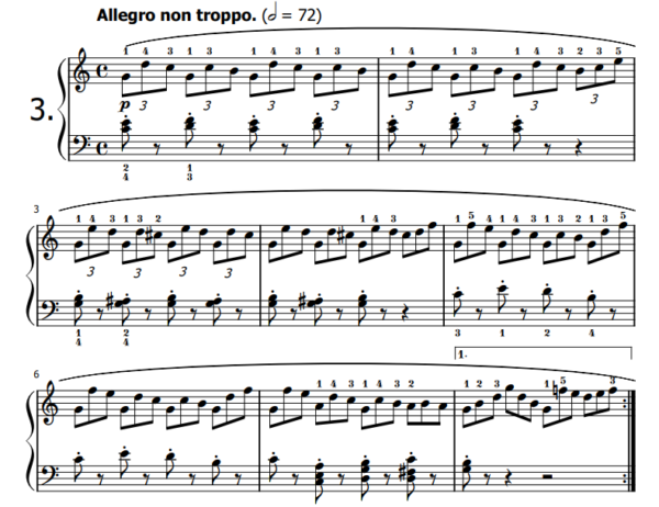 Czerny 30 etudes de Mecanisme Opus 849 no 3 Bladmuziek music sheet
