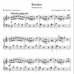Enckhausen Rondino music sheet