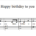 Happy birthday to you Music sheet PDF