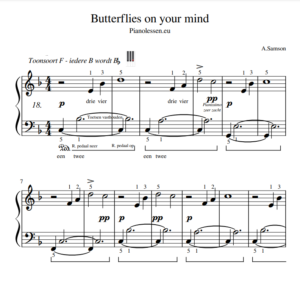 Butterflies PDF piano solo