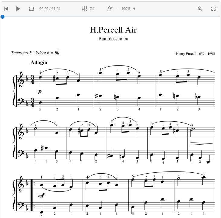 Purcell Air Module & bladmuziek PDF