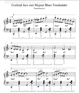 Cocktail Jazz majeur Bluestoonladder PDF sheet