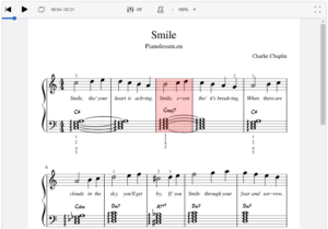 Charley Chaplin Smile - Meespeeltrack piano