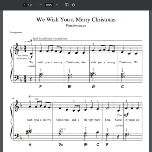 We Wish You a Merry Christmas PDF musicsheet