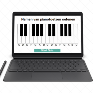 Namen van Pianotoetsen oefenen online