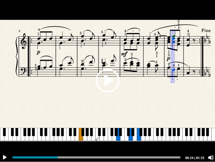 Beethoven Bagatelle C mineur Wo0 54 Video