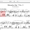 Chopin Mazurka Opus 7 no 2 Meespeeltrack