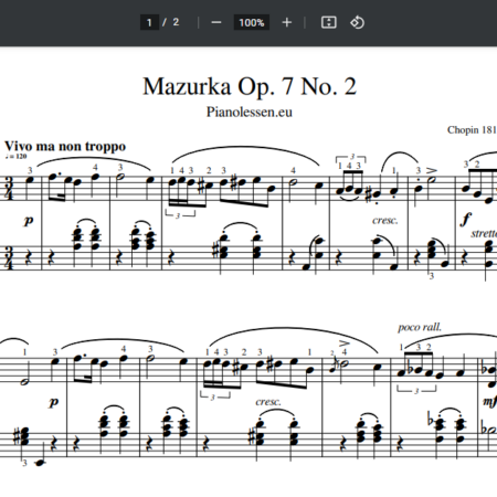 Chopin Mazurka Opus 7 no 2 PDF