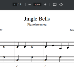 Jingle Bells piano PDF