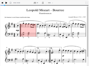 Mozart Leopold Bourree Meespeeltrack