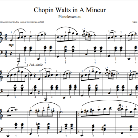 Chopin Wals a mineur Pdf