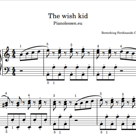 The Wish kid PDF piano solo