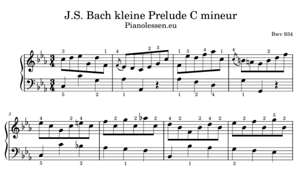 Bach prelude bwv 934 PDF